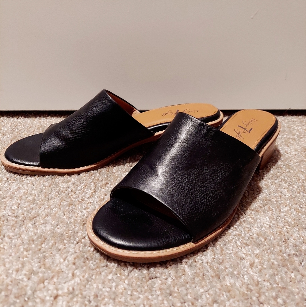 Vintage Leather Slip Ons